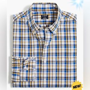 J.Crew Factory Men’s Slim Plaid Flex Casual Shirt Size XXL